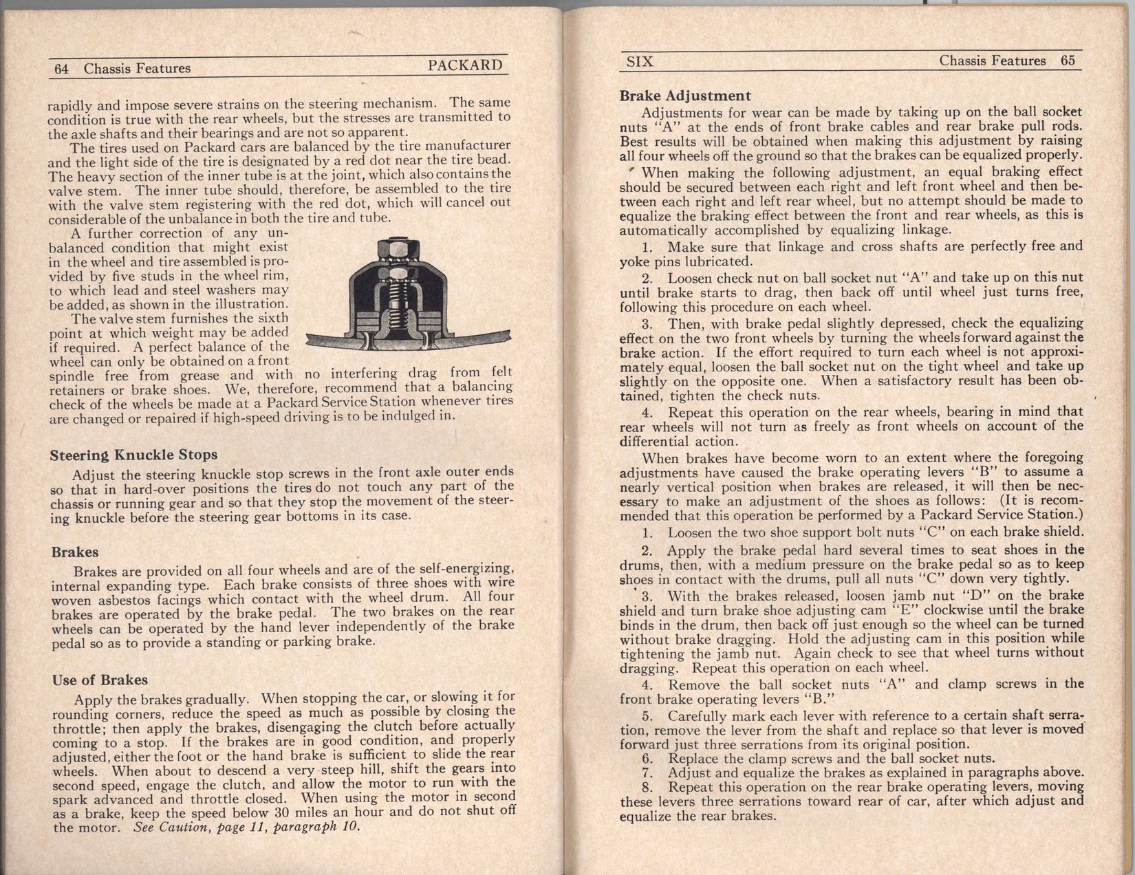1927 Packard Six Owners Manual Page 15